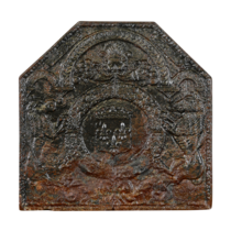 Maison Leon Van den Bogaert French Divine Nobili Coat of Arms Plate — 75 cm High