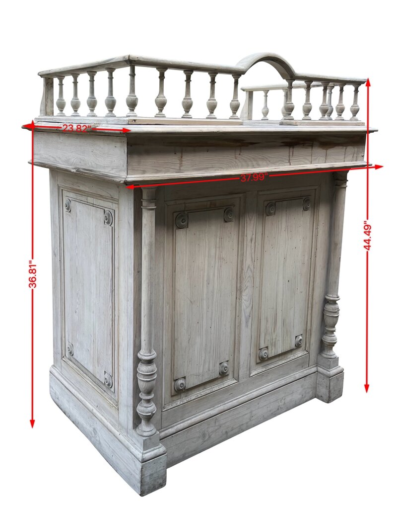 Maison Leon Van den Bogaert  Antike Theke aus französischer Bar