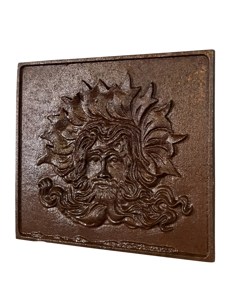 Poseidon Protector of Sailors Cast iron Plate