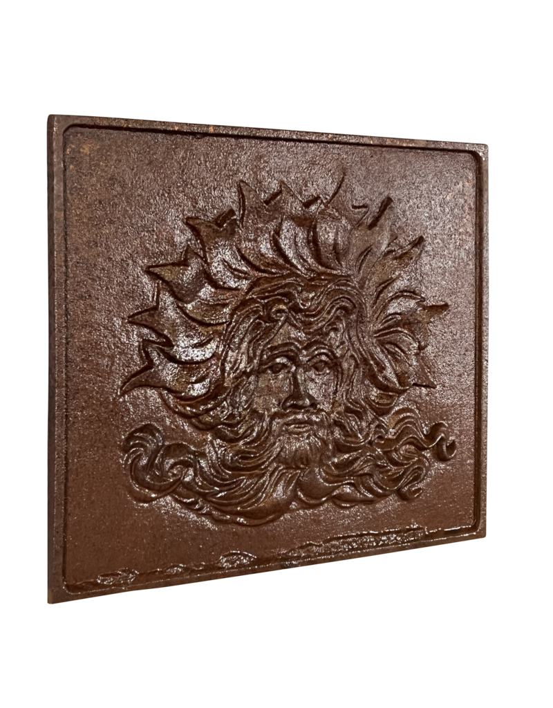 Maison Leon Van den Bogaert Poseidón Protector De Marineros Placa De Hierro Fundido