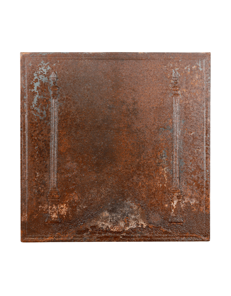 Maison Leon Van den Bogaert Plaque De Cheminée Style Louis XVI En Fonte
