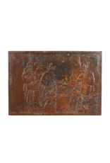 Maison Leon Van den Bogaert Bas Relief Fireplace Decor Plate With Patina