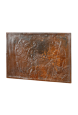 Bas Relief Fireplace Decor Plate With Patina