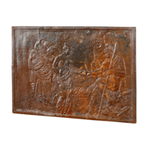 Maison Leon Van den Bogaert Flachrelief-Kamindekorplatte mit Patina