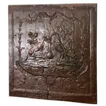 Maison Leon Van den Bogaert Plaque fable le renard et la cigogne
