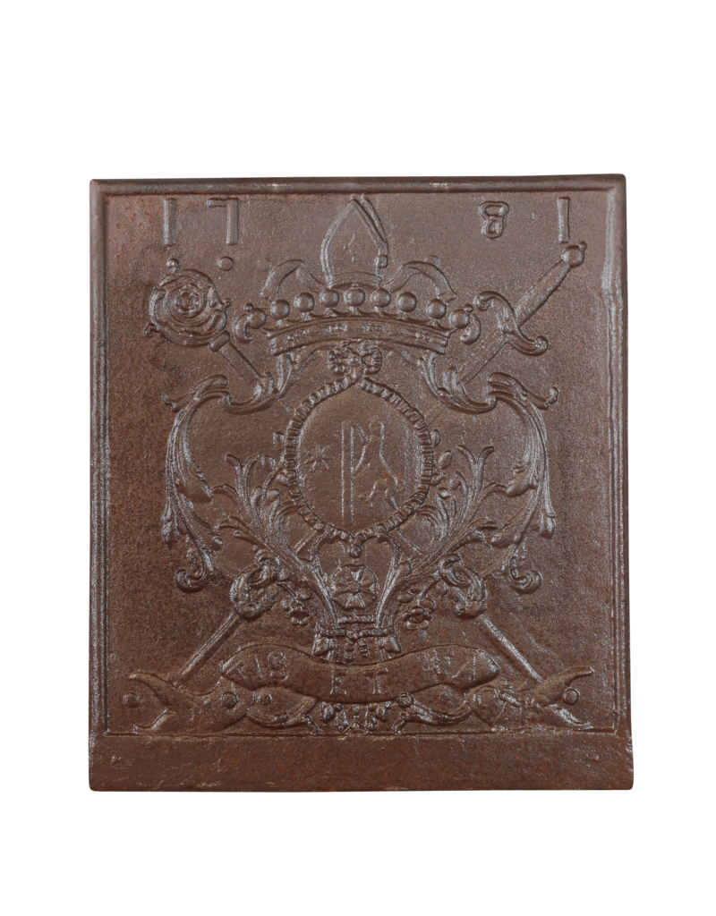 Plaque Abbe Datée De 1781 Pour Décor De Château Historique