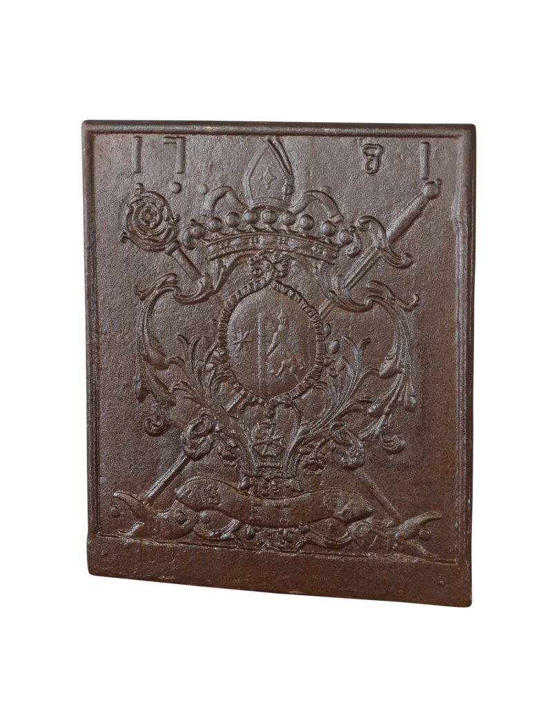 Maison Leon Van den Bogaert Dated 1781 Abbe Plate For Historic Castle Decor