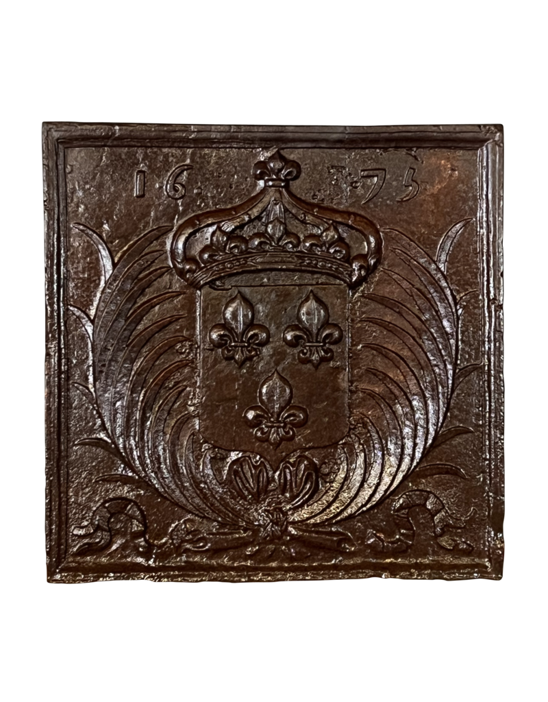 Maison Leon Van den Bogaert Kaminplatte von 1637 mit Ludwig XIII., König von Frankreich