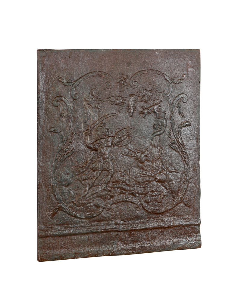 Bas Relief Fighting The Wild Animals Fireback