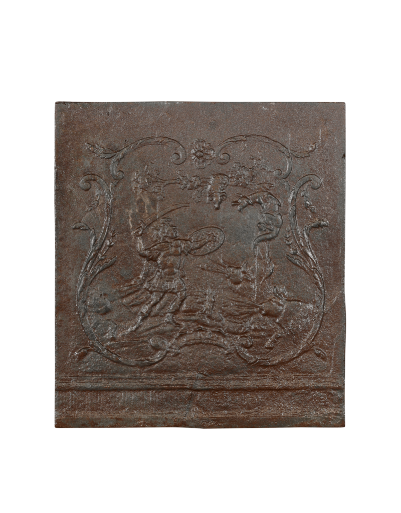 Bas Relief Fighting The Wild Animals Fireback