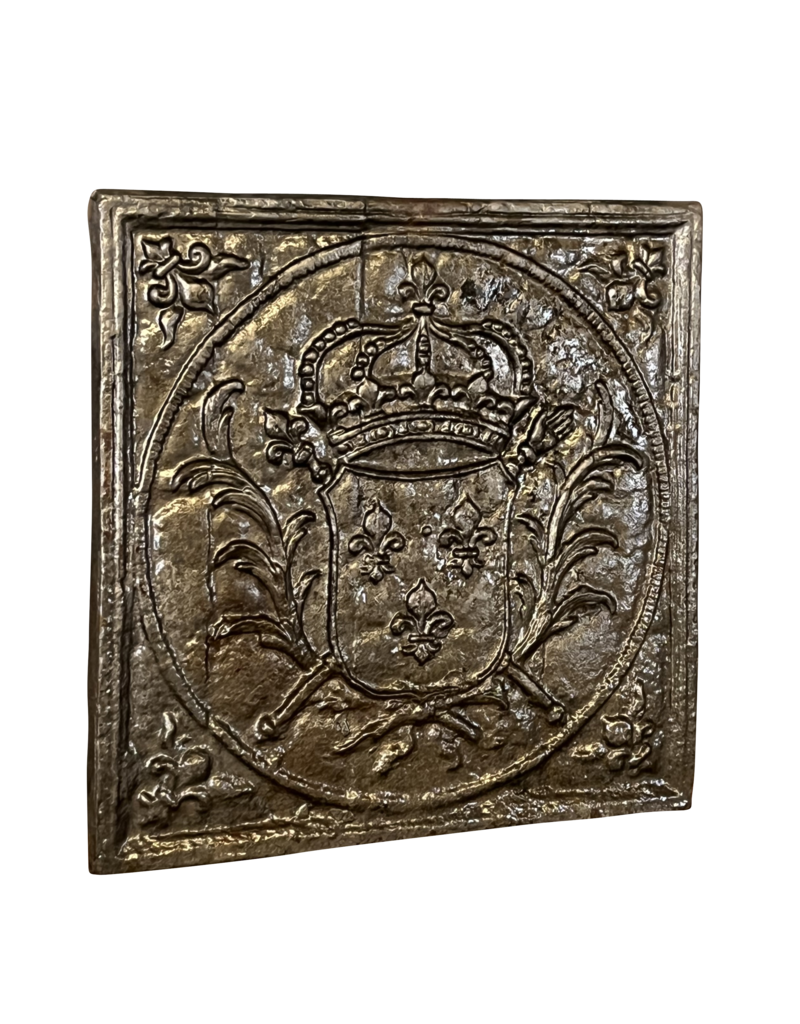Maison Leon Van den Bogaert Platos Decorativos Para Chimenea Con Escudo De Los Reyes De Francia