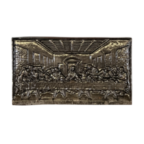 Maison Leon Van den Bogaert The Last Supper Wal Plate in Cast Iron — 36 cm High