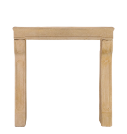 Entourage De Cheminée En Pierre Calcaire Antique Art-Tempo