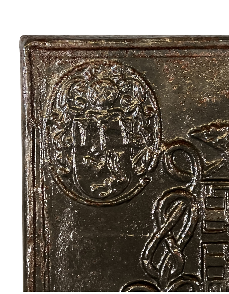 Maison Leon Van den Bogaert Historic Fireplace Plate 1610 Catherine de Clèves-Nevers