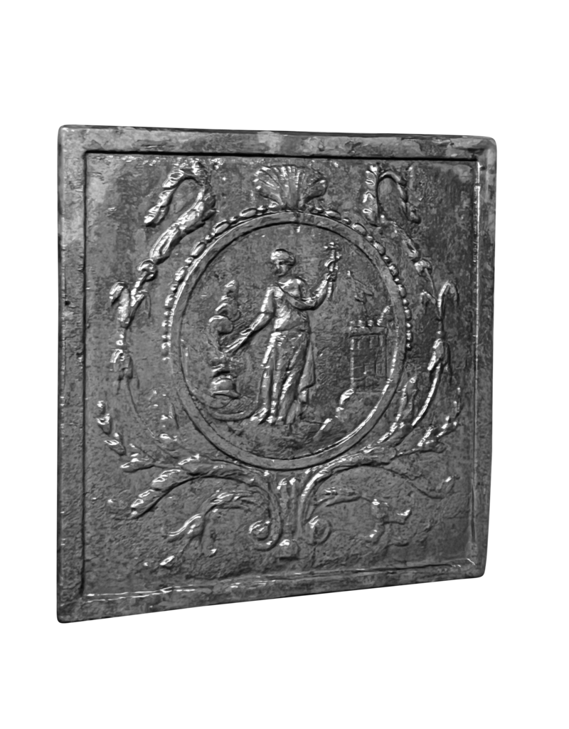 Maison Leon Van den Bogaert Alchemist Wandplatte aus Gusseisen, Kamindekoration