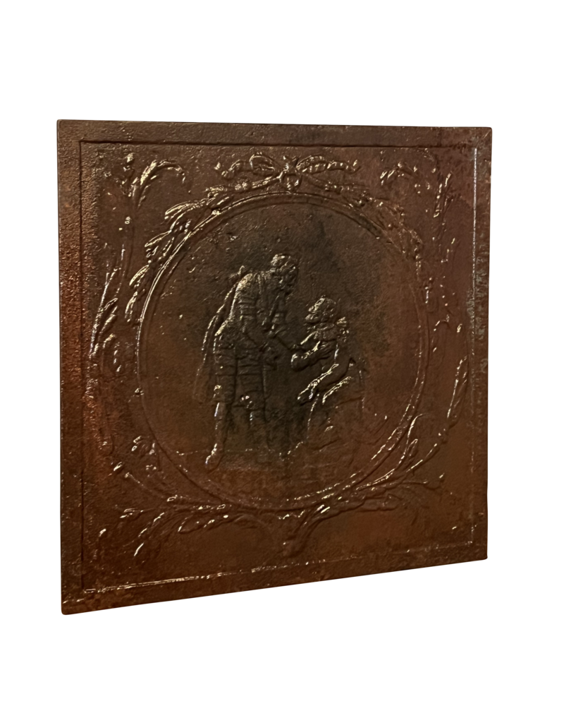 Maison Leon Van den Bogaert Placa De Hierro Fundido De Gato Militar Francés