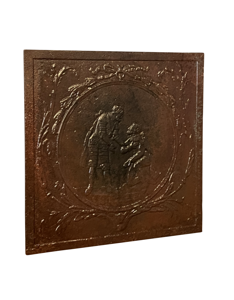 Plaque De Fonte De Chat Militaire Français