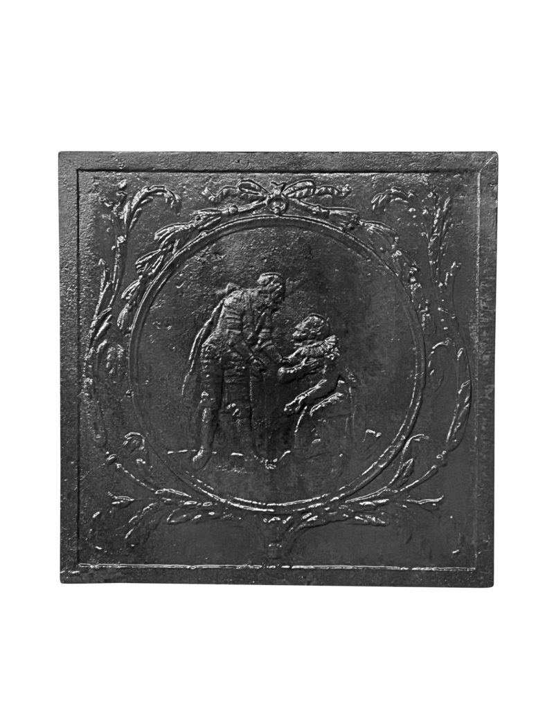 Maison Leon Van den Bogaert French Military Chat Cast Iron Plate