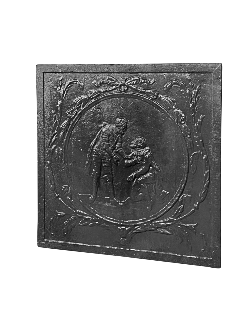 Maison Leon Van den Bogaert French Military Chat Cast Iron Plate