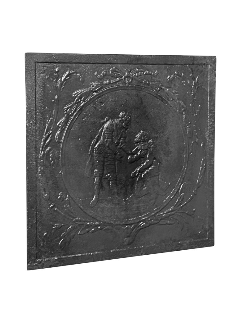 Maison Leon Van den Bogaert Placa De Hierro Fundido De Gato Militar Francés