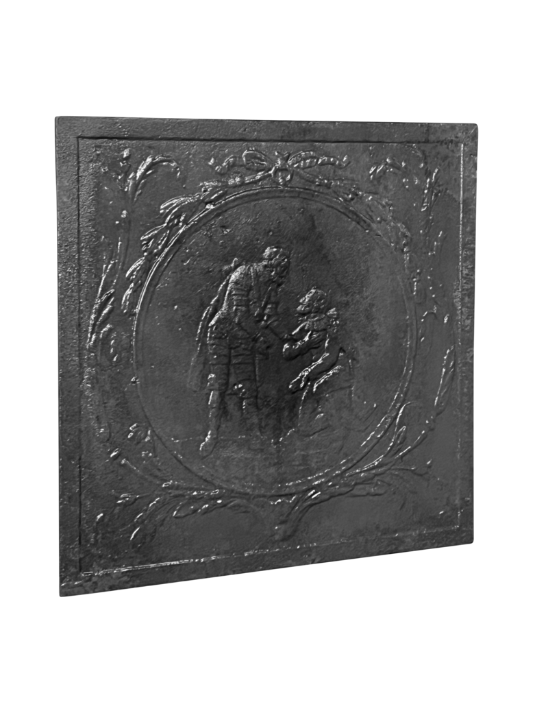 Plaque De Fonte De Chat Militaire Français