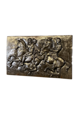 Maison Leon Van den Bogaert Historic Bas Relief In Cast Iron And Horses