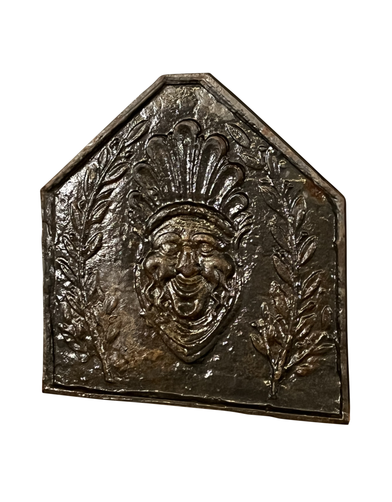 Renaiscance Period Fireplace Plate Cast Iron