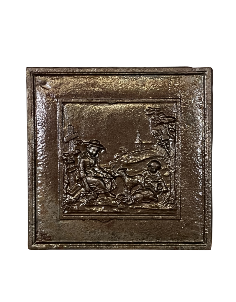 Maison Leon Van den Bogaert Placa Decorativa De Hierro Fundido De Estilo Francés Chino