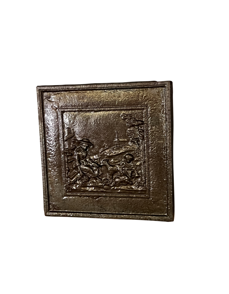 Maison Leon Van den Bogaert Plaque Décorative Chinoise De Style Français En Fonte