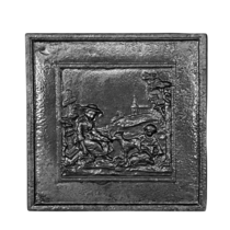 Maison Leon Van den Bogaert Franse stijl chinese decoratieplaat in gietijzer — 55 cm hoog