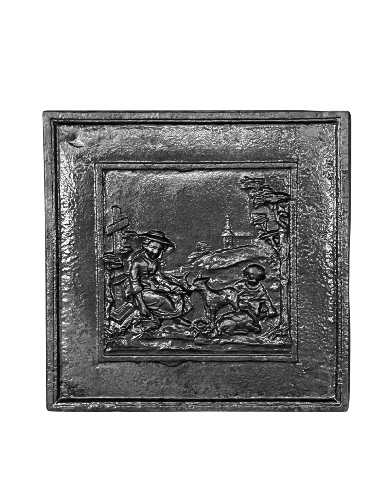 Maison Leon Van den Bogaert Placa Decorativa De Hierro Fundido De Estilo Francés Chino