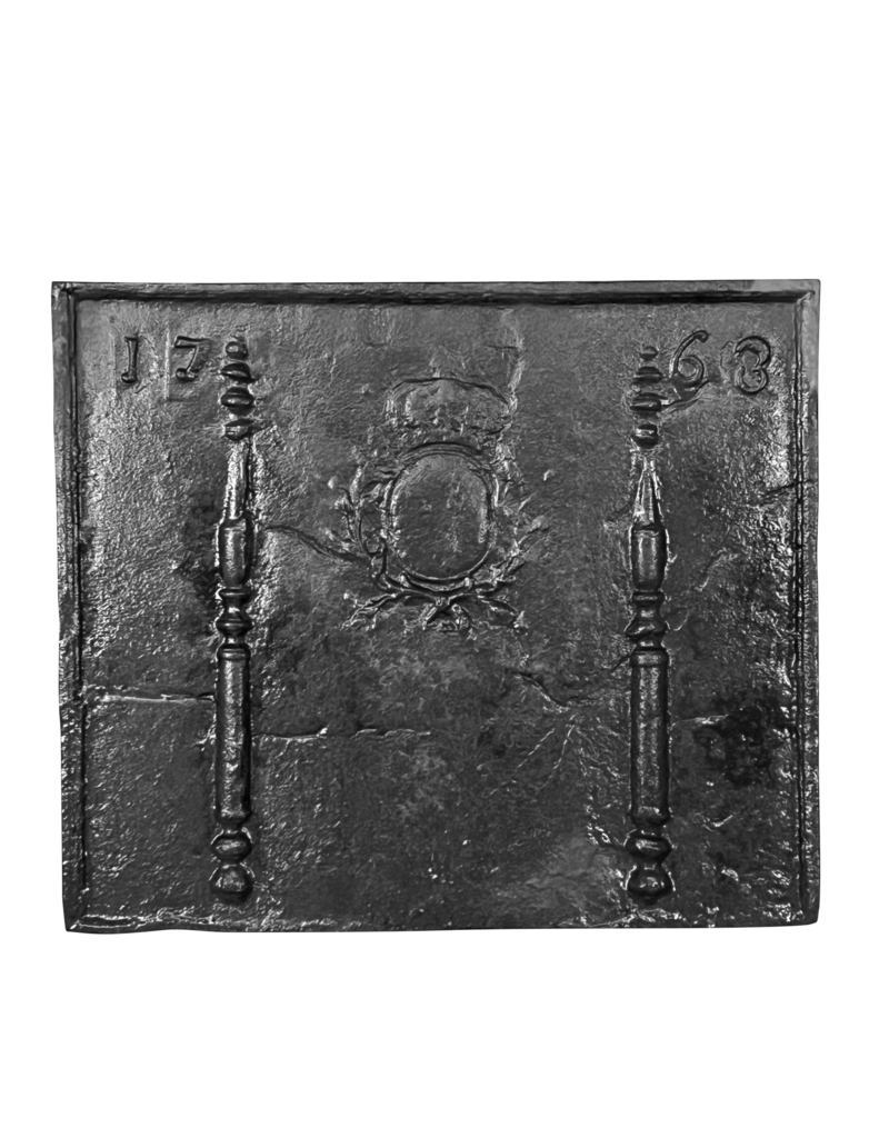 Maison Leon Van den Bogaert Placas De Chimenea Del Período Luis Xvi En Hierro Fundido