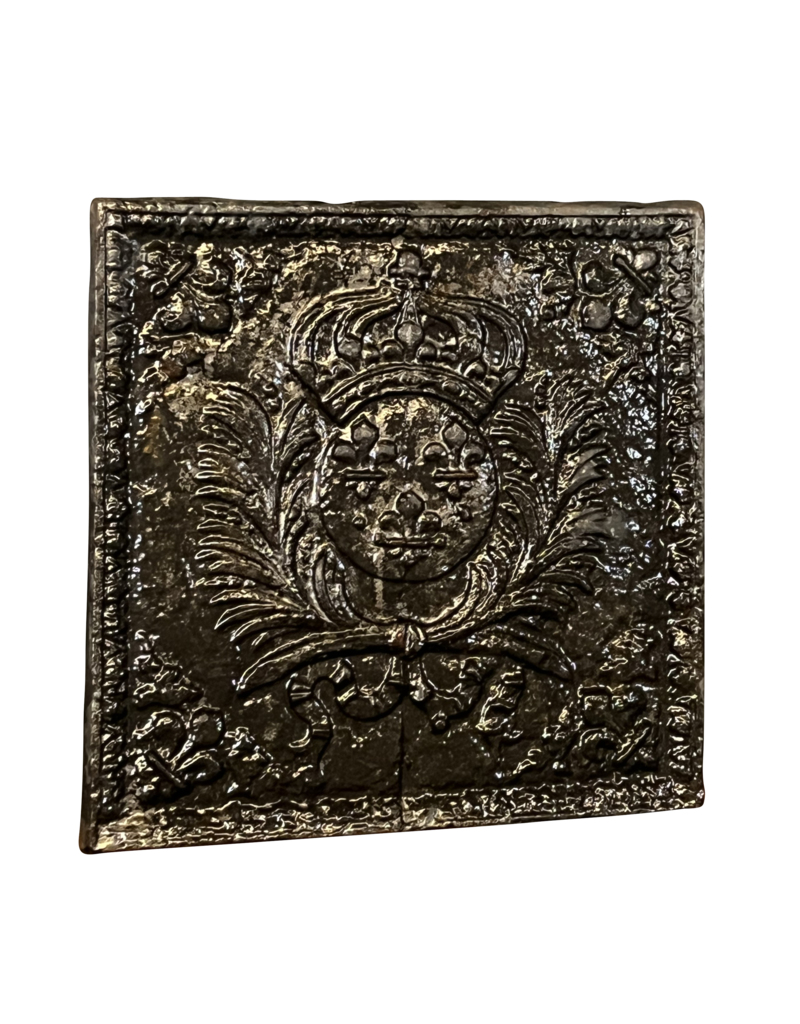 Maison Leon Van den Bogaert French Royal Coat of Arms Fireplace Decor Design