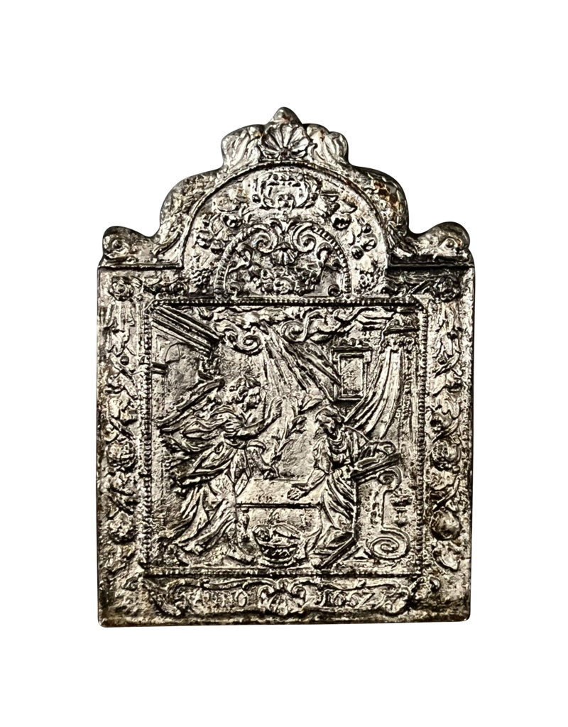 Maison Leon Van den Bogaert Jahr 1657 Französischer versilberter Teller
