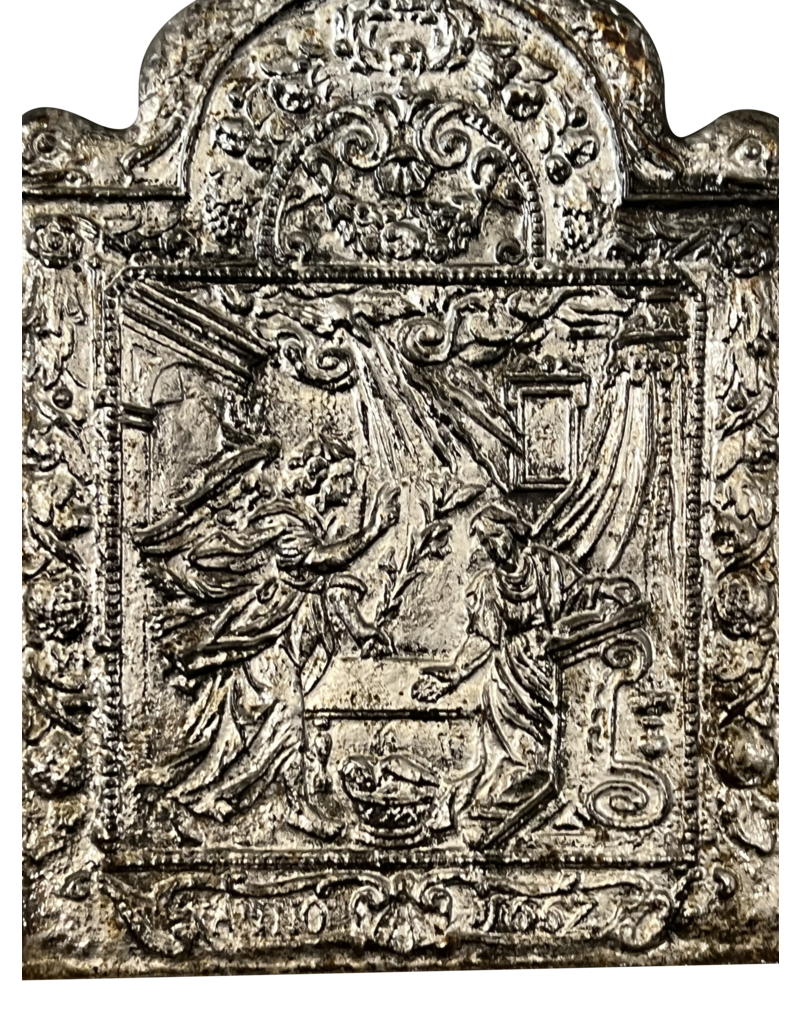 Maison Leon Van den Bogaert Jaar 1657 Frans Verzilverde Muurplaat