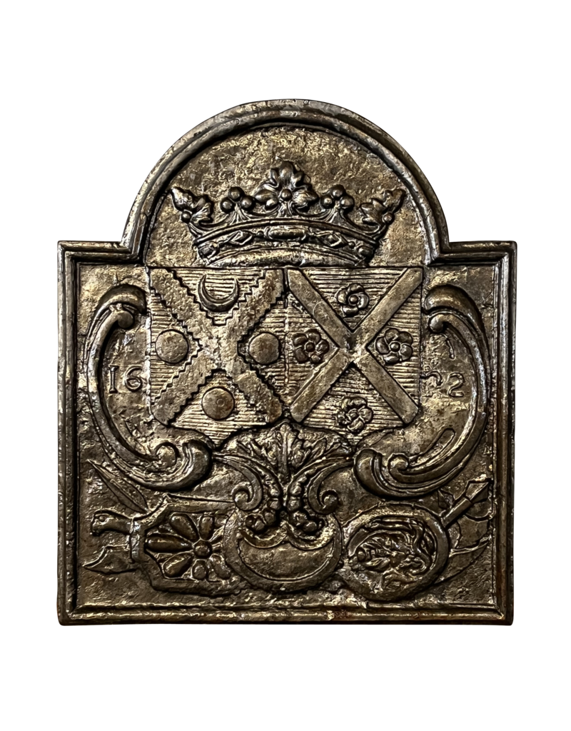 Maison Leon Van den Bogaert Placas De Chimenea Francesas Antiguas Del Año 1622