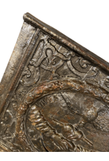 Maison Leon Van den Bogaert Kaminplatte von 1692 mit Seefahrtsmotiv und Inschrift — Hoc Fac et Vives
