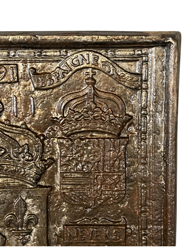 Maison Leon Van den Bogaert 1611-1622 Französische Kaminplatten aus Gusseisen