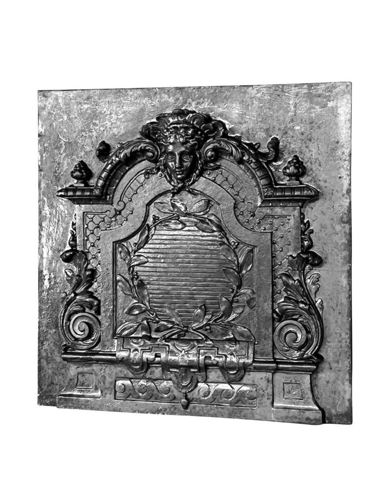 Maison Leon Van den Bogaert 19E-Eeuwse Franse Decoratieve Plaat Van Gietijzer