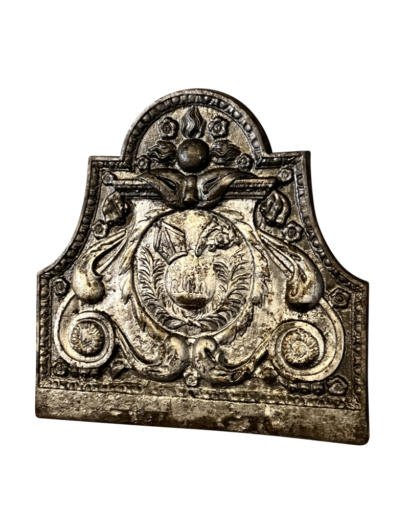 Maison Leon Van den Bogaert Placa Histórica De Hierro Fundido Del Renacimiento Francés.
