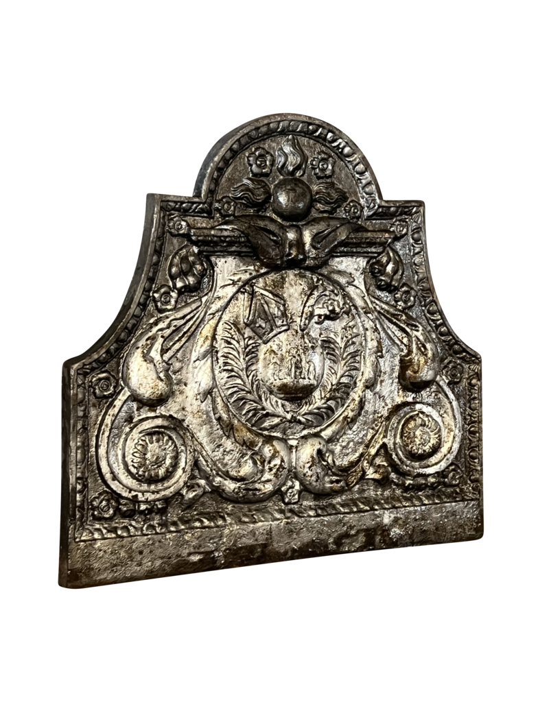 Maison Leon Van den Bogaert Placa Histórica De Hierro Fundido Del Renacimiento Francés.
