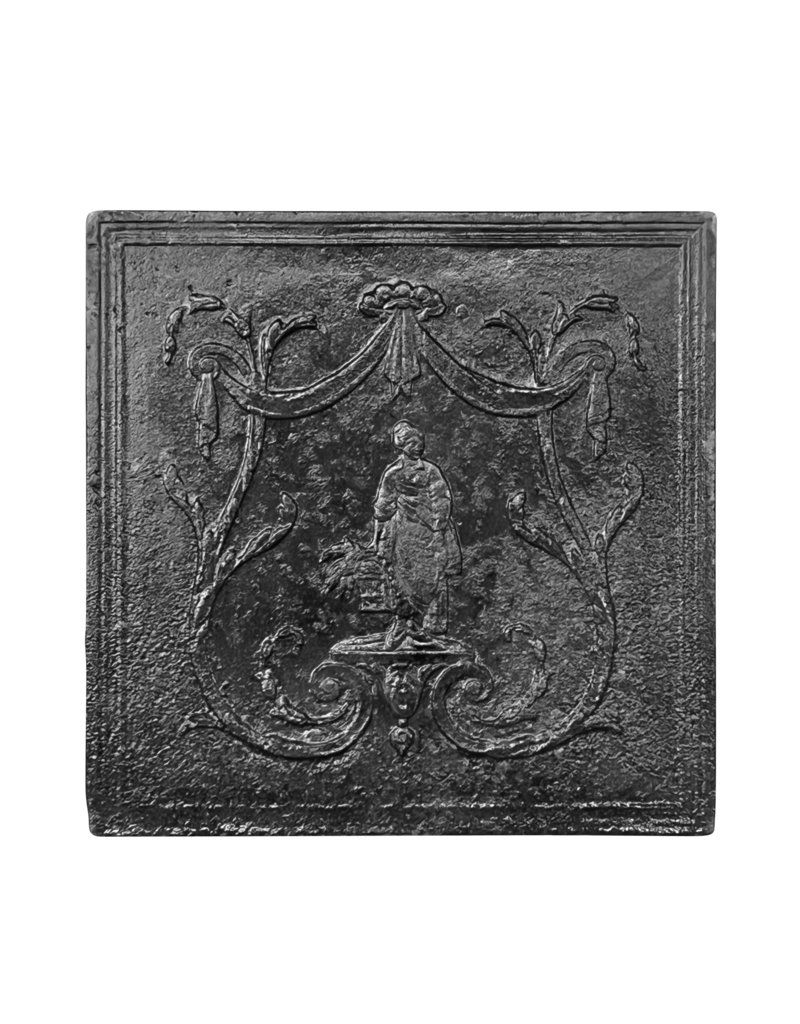 Maison Leon Van den Bogaert Französischer Wandplatte mit romantischem Dekor