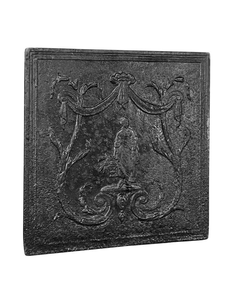 Maison Leon Van den Bogaert Französischer Wandplatte mit romantischem Dekor