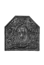 Maison Leon Van den Bogaert 17th Century Fireplace Divine Royal Coat Of Arms Decor