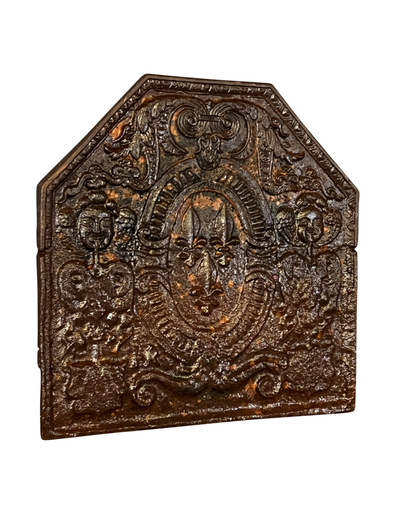 17th Century Fireplace Divine Royal Coat Of Arms Decor