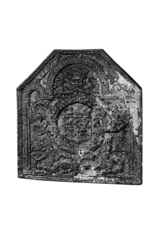 Maison Leon Van den Bogaert Chimenea Del Siglo Xviii Con Decoración Divina Del Escudo De Armas Real