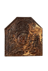 Maison Leon Van den Bogaert Chimenea Del Siglo Xviii Con Decoración Divina Del Escudo De Armas Real