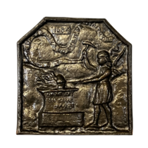 Maison Leon Van den Bogaert El Herrero Año 1685 Francia Placa chimeneas