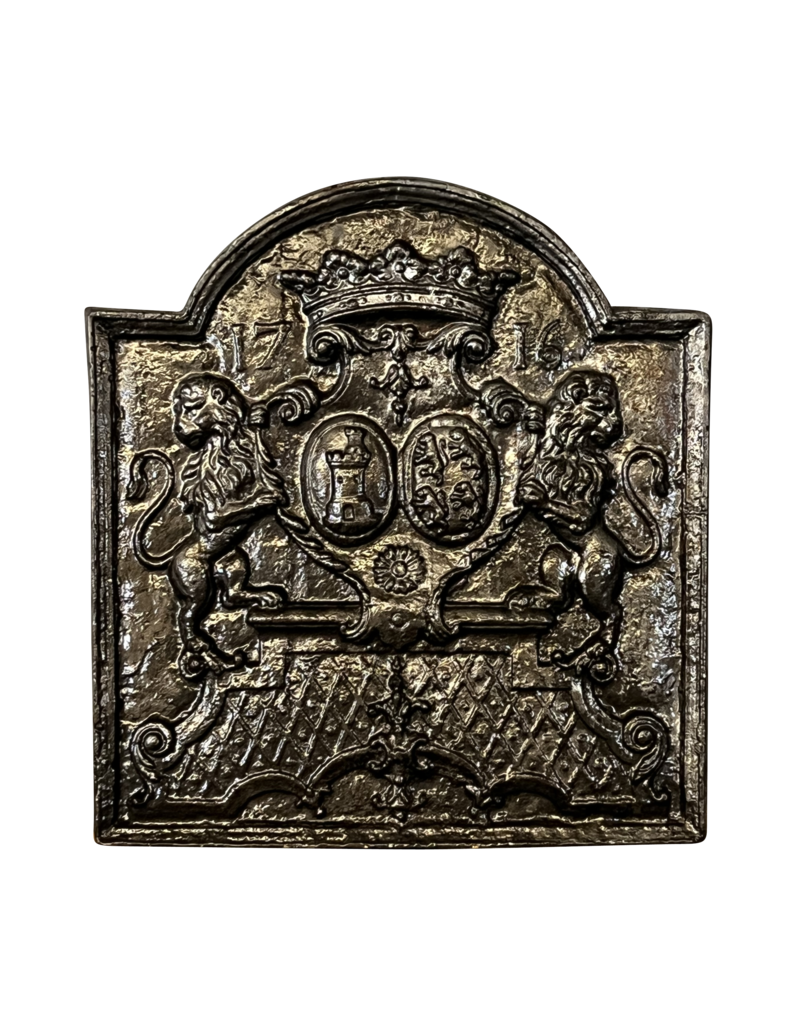 Maison Leon Van den Bogaert 1716 De Merode Family Wedding Fireback Plate
