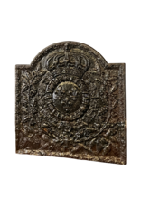 Maison Leon Van den Bogaert King Of France Coat Of Arms Fireplace Plate